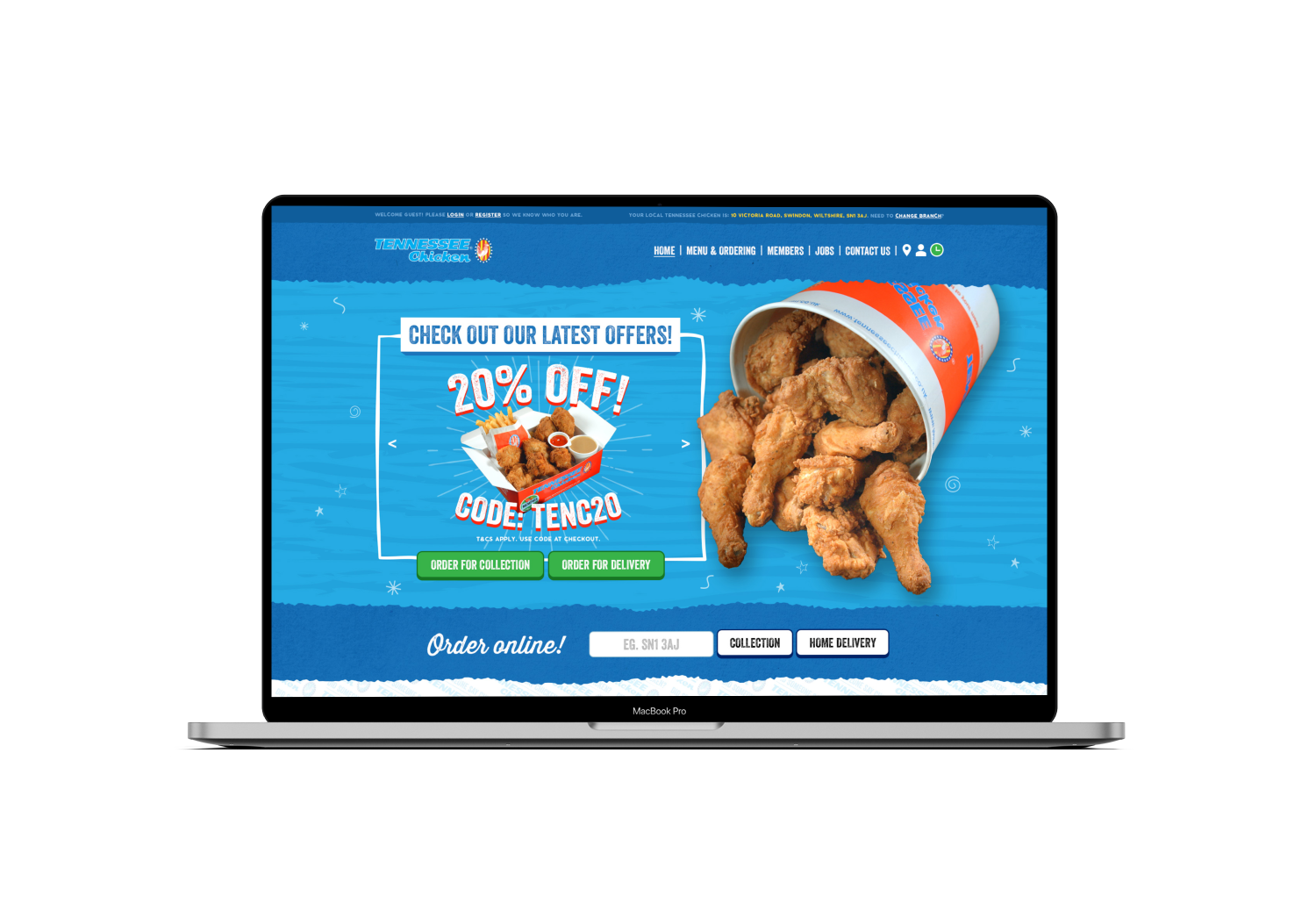 Tennessee Chicken Website Design